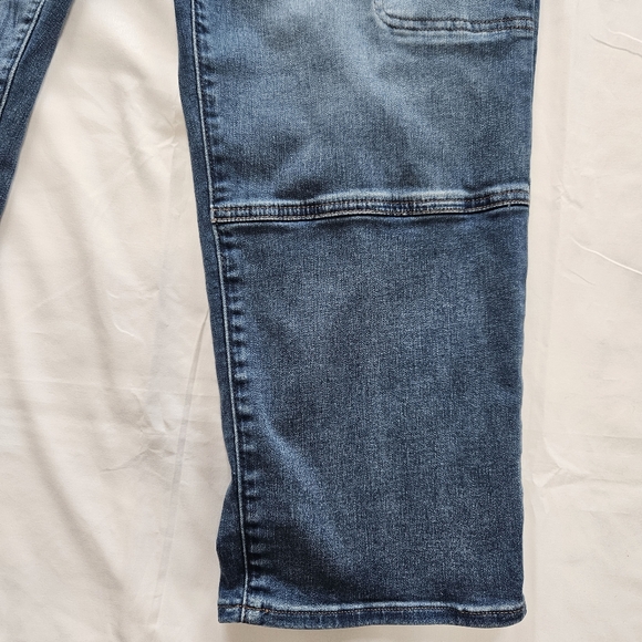 Upwest Womens L High Waisted All Day Utility Jeans Pants Med Wash - Picture 2 of 14